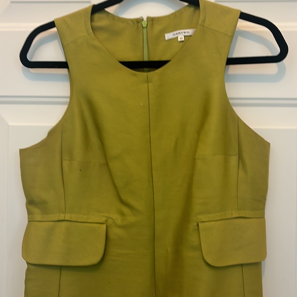 Craven Cotton & Silk stunning green size 40 dress - Picture 2 of 6
